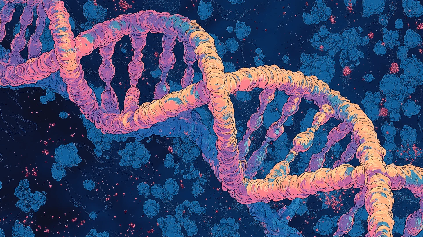 Colorful strands of DNA, from the IFP DNA supply chain report